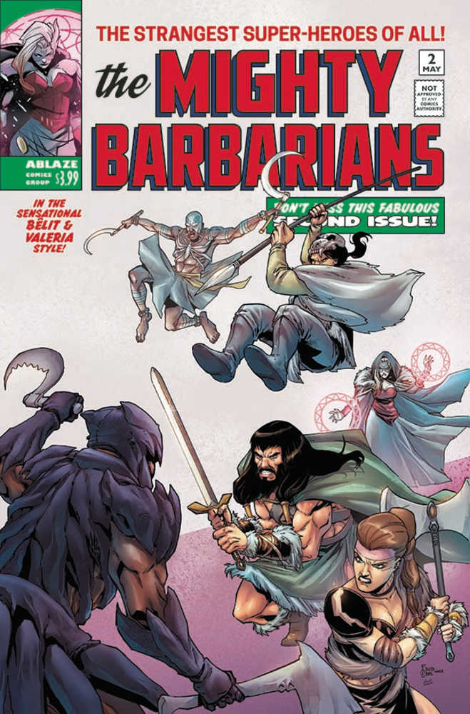 Mighty Barbarians #2 Cover D Casas Homage (Mature) | L.A. Mood Comics and Games