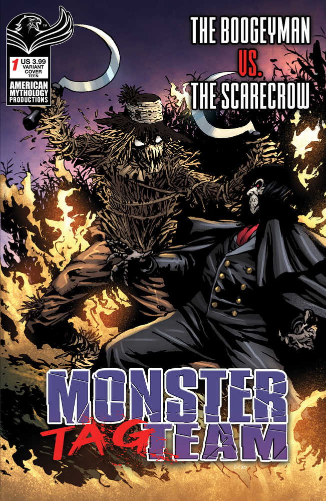 Monster Tag Team Boogeyman vs Scarecrow Cover B Martinez | L.A. Mood Comics and Games