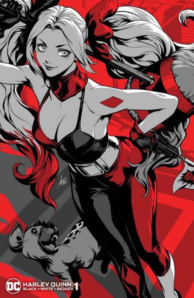 Harley Quinn Black White Redder #1 (Of 6) Cover B Stanley Artgerm Lau Variant | L.A. Mood Comics and Games