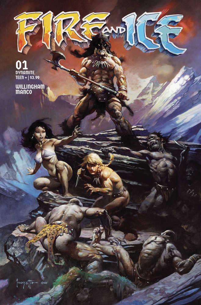 Fire And Ice #1 Cover C Frazetta Movie Poster Art | L.A. Mood Comics and Games