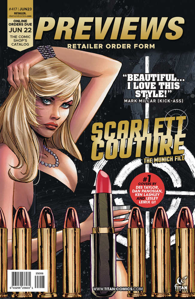 Previews #419 August 2023 Retailer Order Form Extras | L.A. Mood Comics and Games