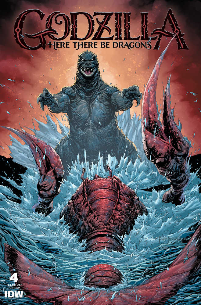 Godzilla Here There Be Dragons #4 Cover B Kirkham | L.A. Mood Comics and Games