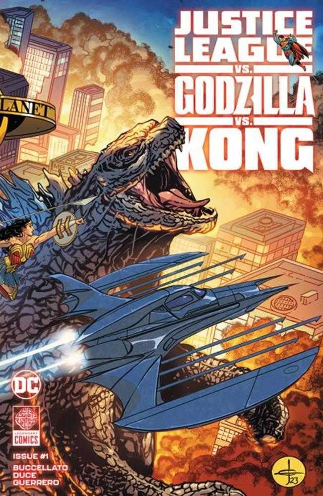 Justice League vs Godzilla vs Kong #1 (Of 7) Cover A Drew Johnson Wraparound Cover | L.A. Mood Comics and Games