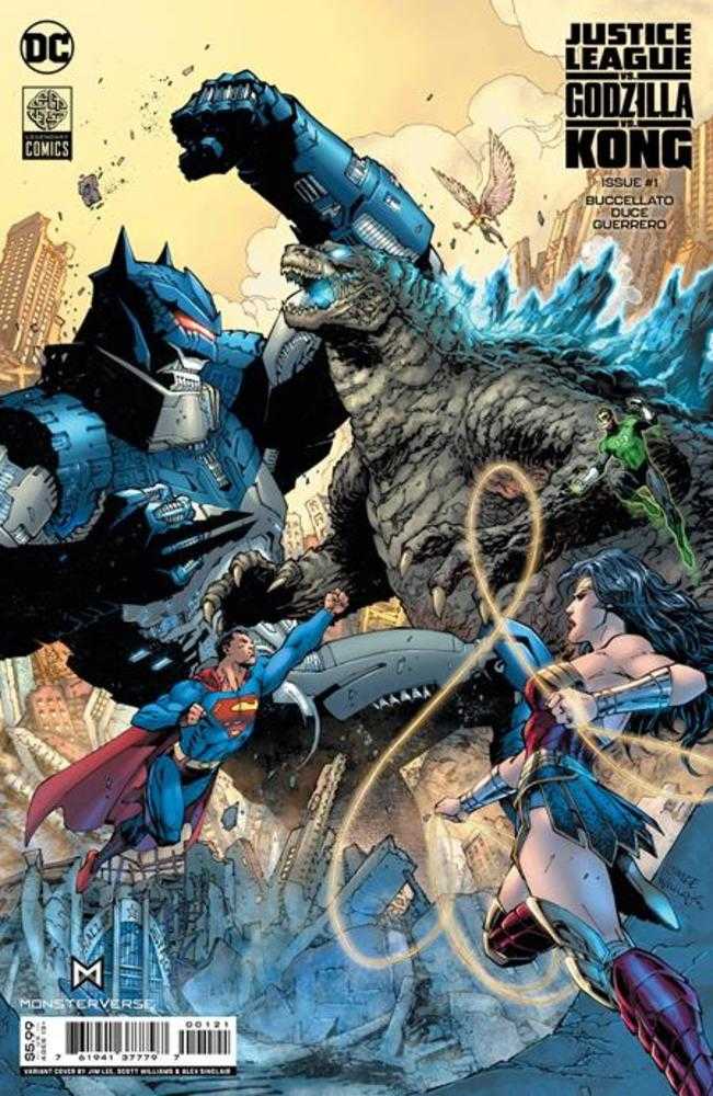 Justice League vs Godzilla vs Kong #1 (Of 7) Cover B Jim Lee & Scott Williams Card Stock Variant | L.A. Mood Comics and Games