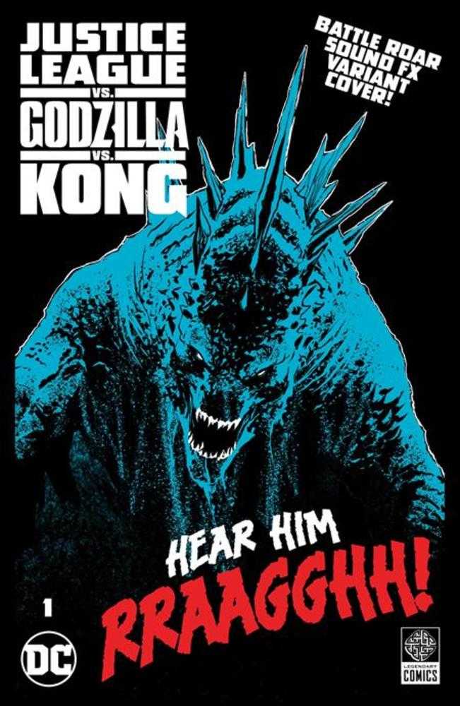 Justice League vs Godzilla vs Kong #1 (Of 7) Cover F Christian Duce Godzilla Roar Sound Fx Gatefold Variant Allocations May Occur | L.A. Mood Comics and Games