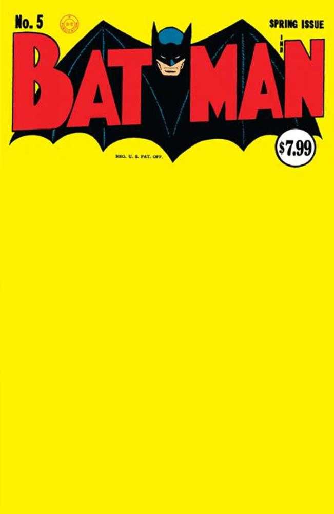 Batman #5 Facsimile Edition Cover C Blank Card Stock Variant | L.A. Mood Comics and Games