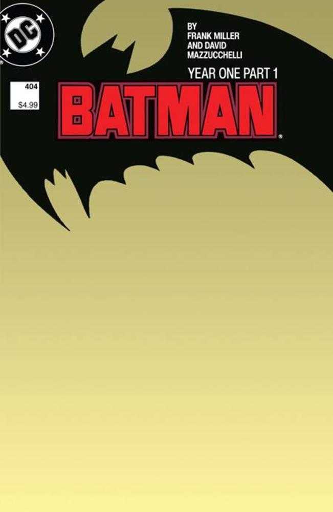 Batman #404 Facsimile Edition Cover B Blank Card Stock Variant | L.A. Mood Comics and Games