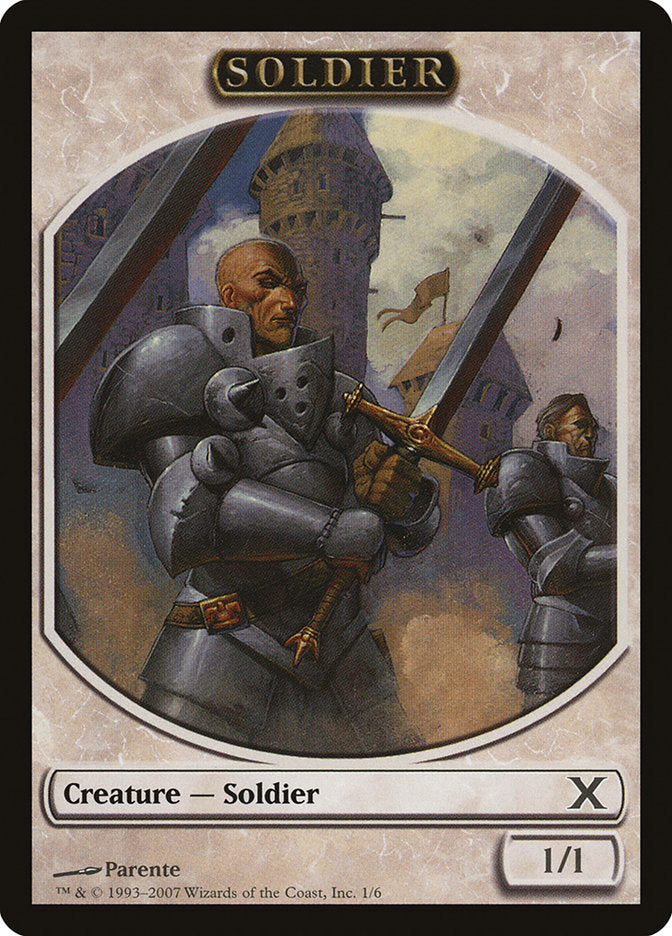 Soldier Token [Tenth Edition Tokens] | L.A. Mood Comics and Games