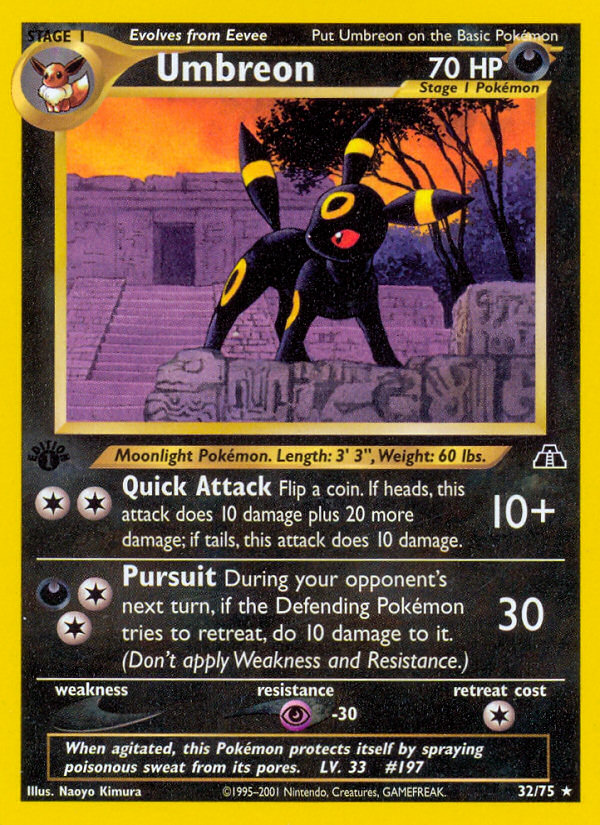 Umbreon (32/75) [Neo Discovery 1st Edition] | L.A. Mood Comics and Games