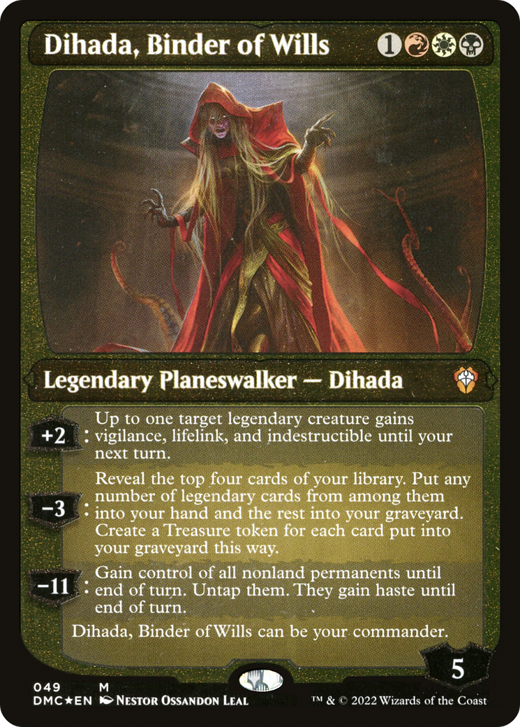 Dihada, Binder of Wills (Showcase Display Commander) [Dominaria United Commander] | L.A. Mood Comics and Games
