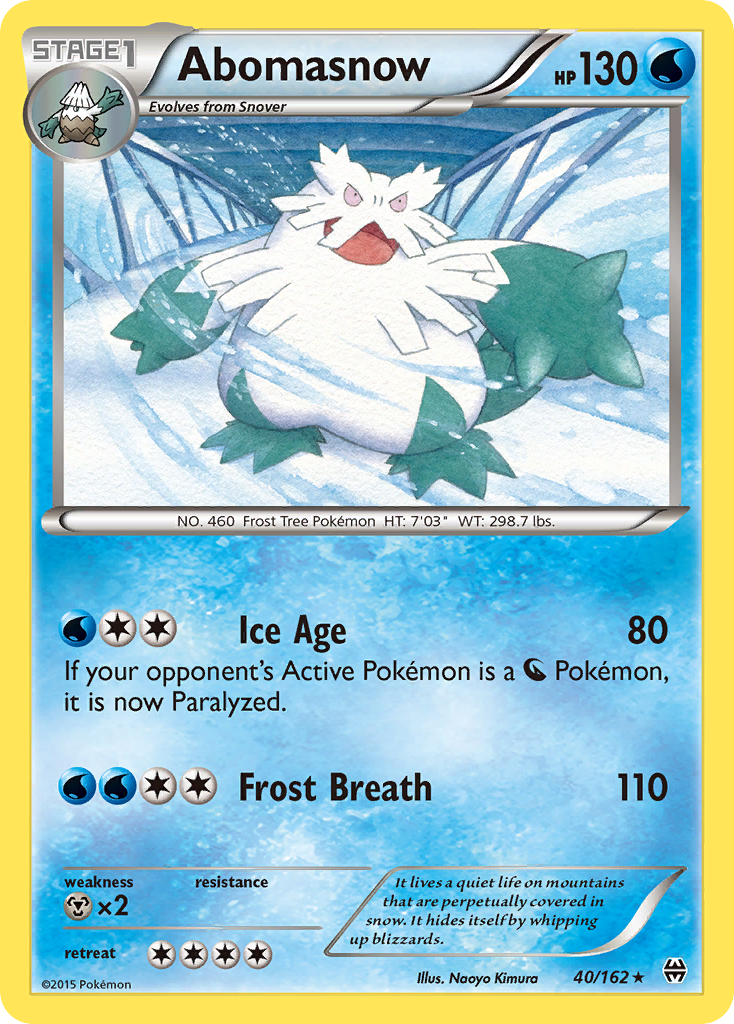 Abomasnow (40/162) [XY: BREAKthrough] | L.A. Mood Comics and Games