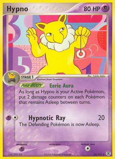 Hypno (25/112) [EX: FireRed & LeafGreen] | L.A. Mood Comics and Games