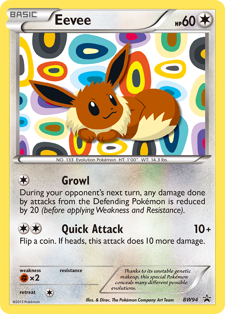 Eevee (BW94) [Black & White: Black Star Promos] | L.A. Mood Comics and Games