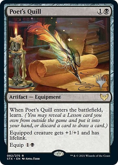 Poet's Quill (Promo Pack) [Strixhaven: School of Mages Promos] | L.A. Mood Comics and Games