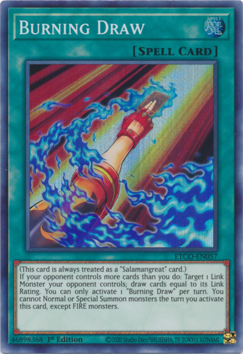 Burning Draw [ETCO-EN057] Super Rare | L.A. Mood Comics and Games