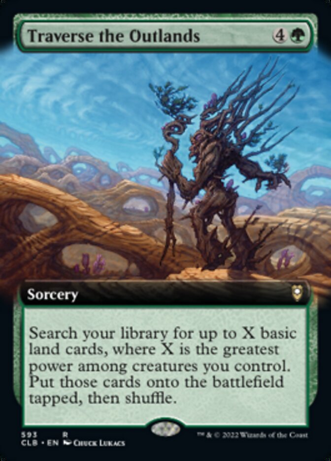 Traverse the Outlands (Extended Art) [Commander Legends: Battle for Baldur's Gate] | L.A. Mood Comics and Games