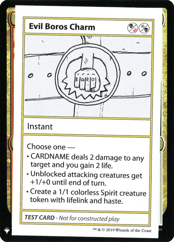 Evil Boros Charm [Mystery Booster Playtest Cards] | L.A. Mood Comics and Games