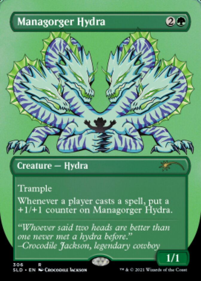 Managorger Hydra (Borderless) (Foil Etched) [Secret Lair Drop Series] | L.A. Mood Comics and Games