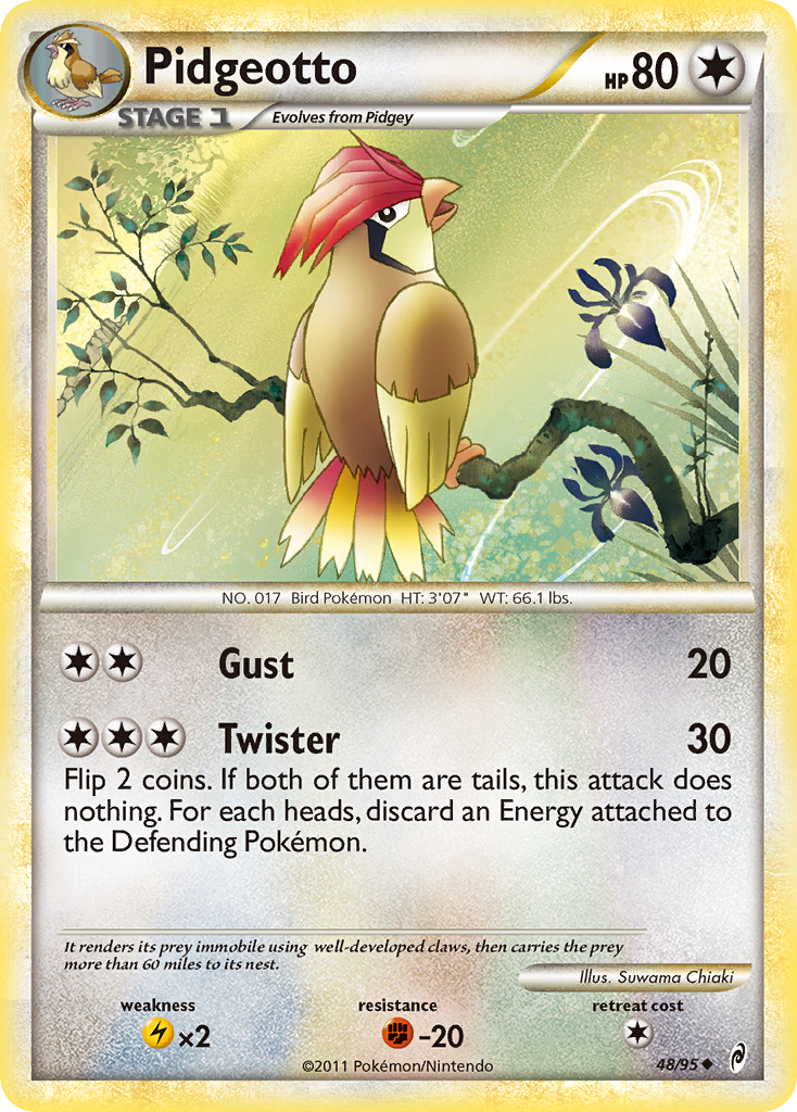 Pidgeotto (48/95) [HeartGold & SoulSilver: Call of Legends] | L.A. Mood Comics and Games