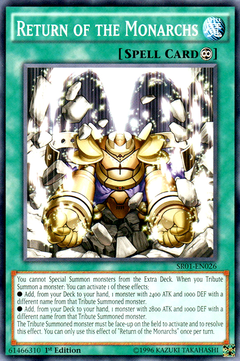 Return of the Monarchs [SR01-EN026] Common | L.A. Mood Comics and Games