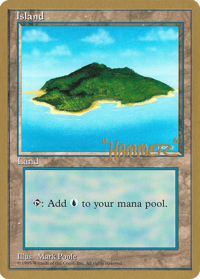 Island (shr367) (Shawn "Hammer" Regnier) [Pro Tour Collector Set] | L.A. Mood Comics and Games