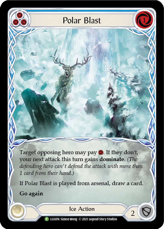 Polar Blast (Blue) [LGS074] (Promo)  Rainbow Foil | L.A. Mood Comics and Games