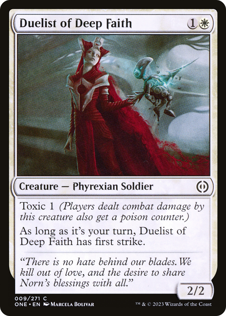 Duelist of Deep Faith [Phyrexia: All Will Be One] | L.A. Mood Comics and Games