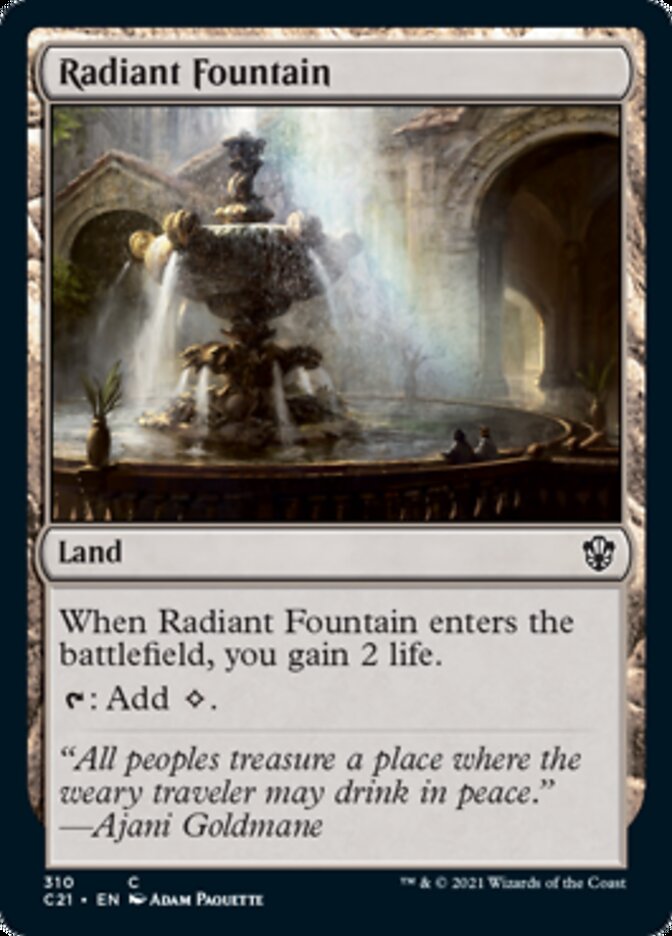 Radiant Fountain [Commander 2021] | L.A. Mood Comics and Games
