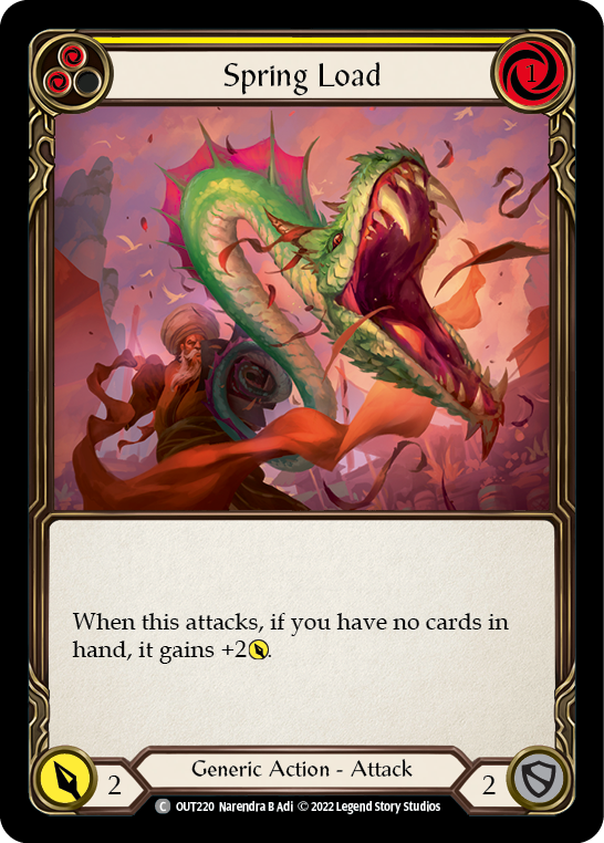 Spring Load (Yellow) [OUT220] (Outsiders)  Rainbow Foil | L.A. Mood Comics and Games