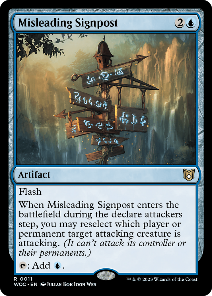 Misleading Signpost [Wilds of Eldraine Commander] | L.A. Mood Comics and Games