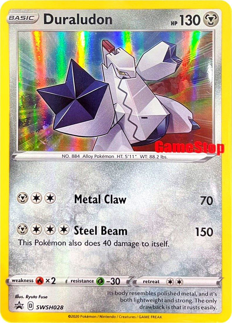 Duraludon (SWSH028) (GameStop Exclusive) [Sword & Shield: Black Star Promos] | L.A. Mood Comics and Games