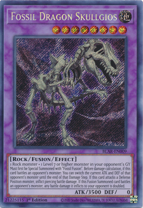 Fossil Dragon Skullgios [BLAR-EN009] Secret Rare | L.A. Mood Comics and Games