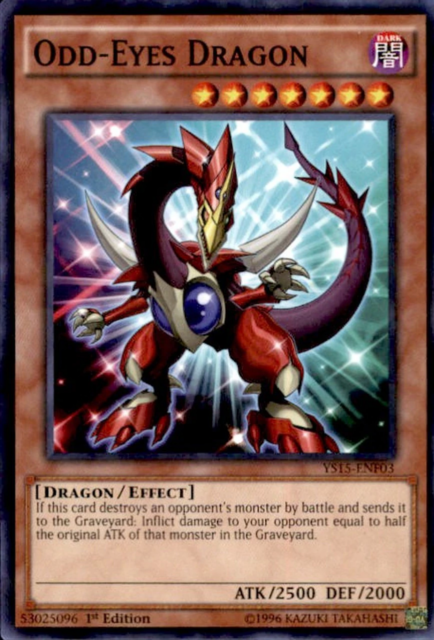 Odd-Eyes Dragon [YS15-ENF03] Shatterfoil Rare | L.A. Mood Comics and Games