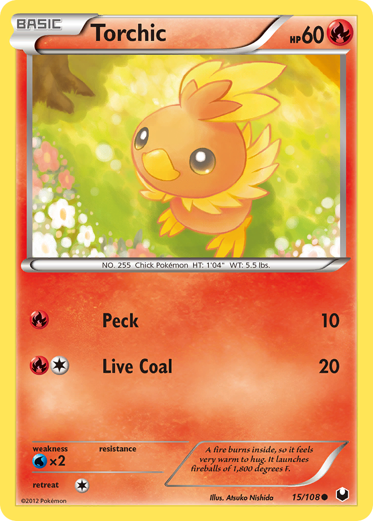 Torchic (15/108) [Black & White: Dark Explorers] | L.A. Mood Comics and Games