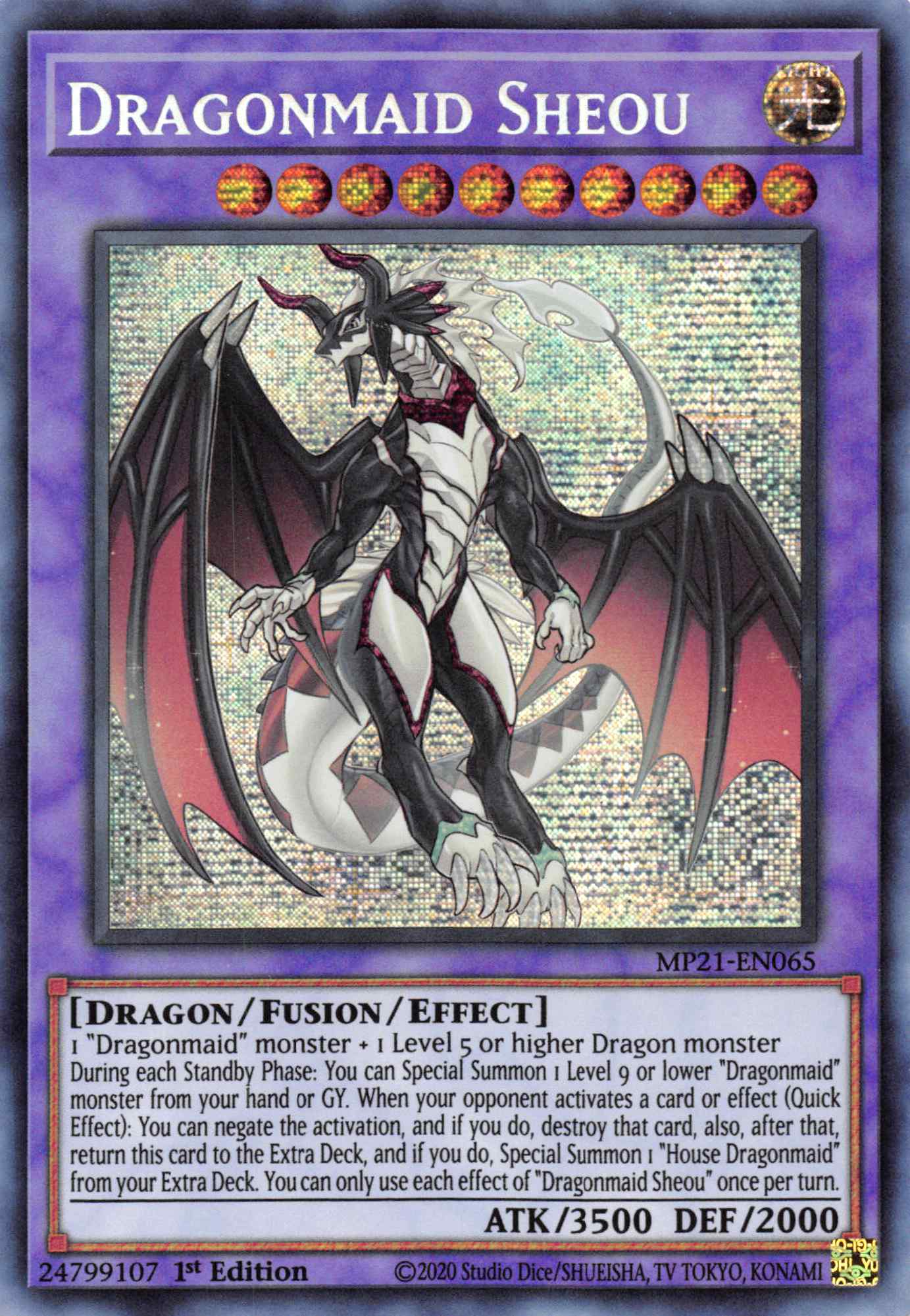 Dragonmaid Sheou [MP21-EN065] Prismatic Secret Rare | L.A. Mood Comics and Games