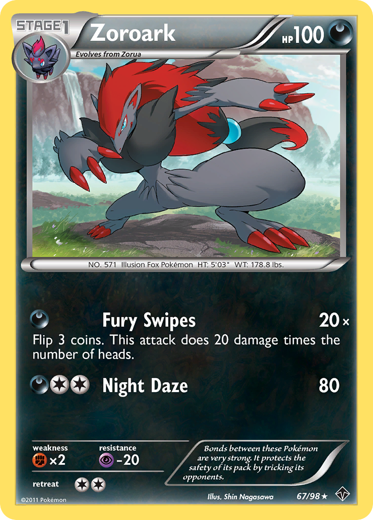 Zoroark (67/98) [Black & White: Emerging Powers] | L.A. Mood Comics and Games