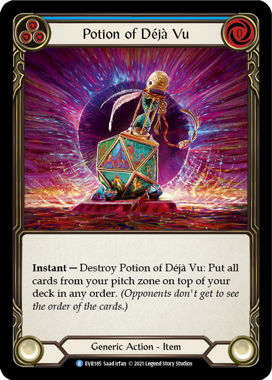 Potion of Deja Vu [EVR185] (Everfest)  1st Edition Cold Foil | L.A. Mood Comics and Games