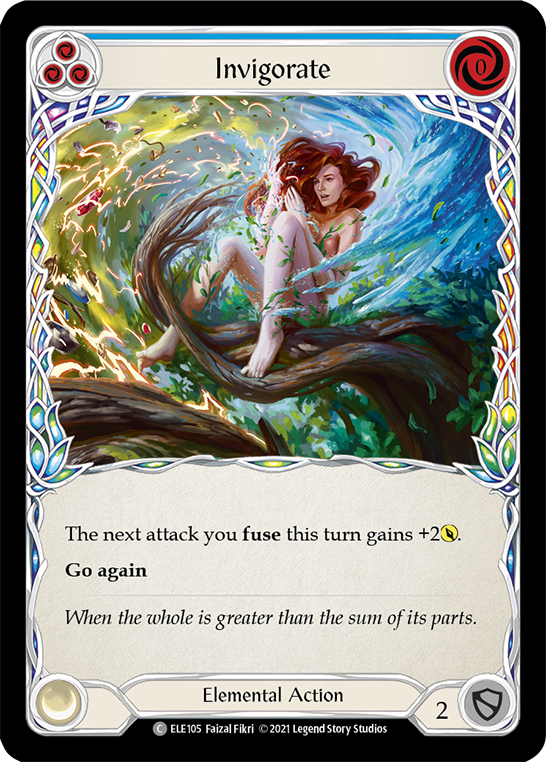 Invigorate (Blue) [ELE105] (Tales of Aria)  1st Edition Normal | L.A. Mood Comics and Games