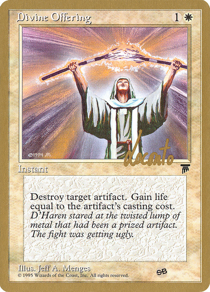 Divine Offering (Michael Loconto) (SB) [Pro Tour Collector Set] | L.A. Mood Comics and Games