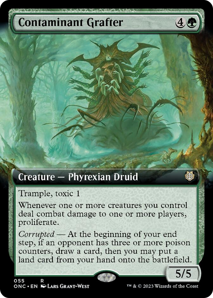 Contaminant Grafter (Extended Art) [Phyrexia: All Will Be One Commander] | L.A. Mood Comics and Games