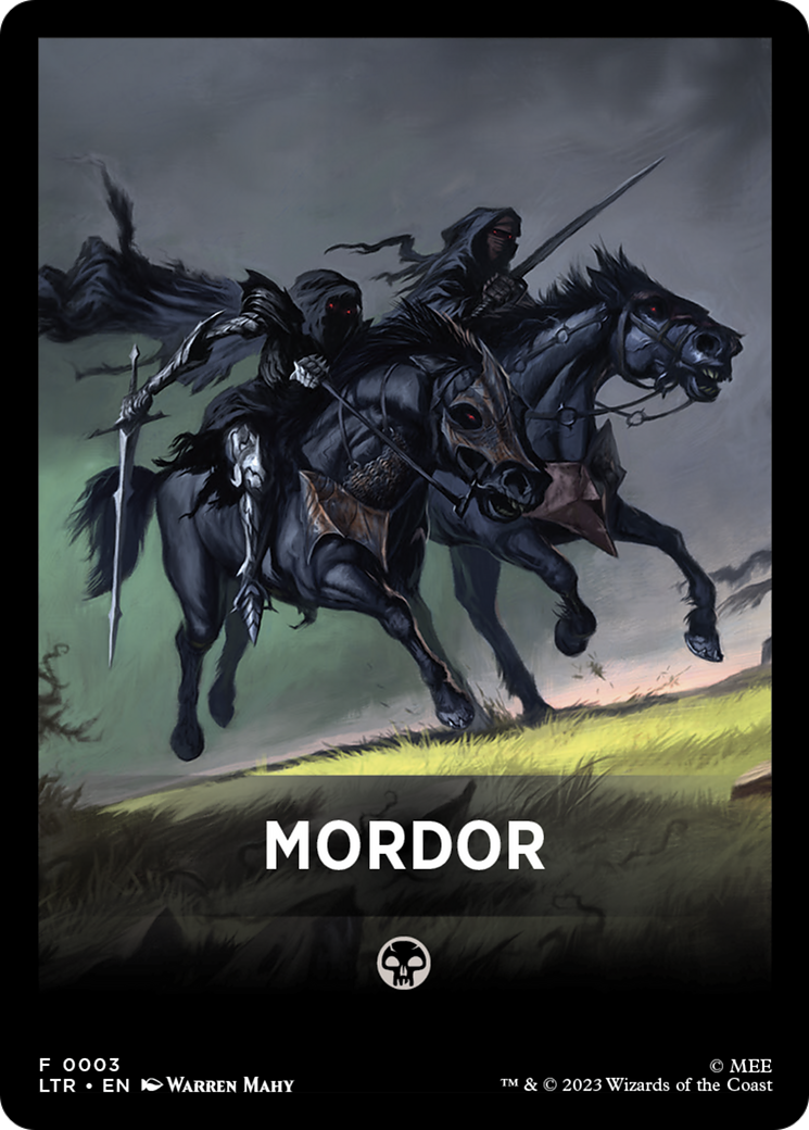 Mordor Theme Card [The Lord of the Rings: Tales of Middle-Earth Tokens] | L.A. Mood Comics and Games