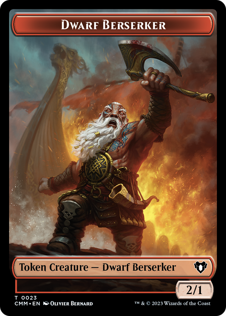 Dwarf Berserker Token [Commander Masters Tokens] | L.A. Mood Comics and Games