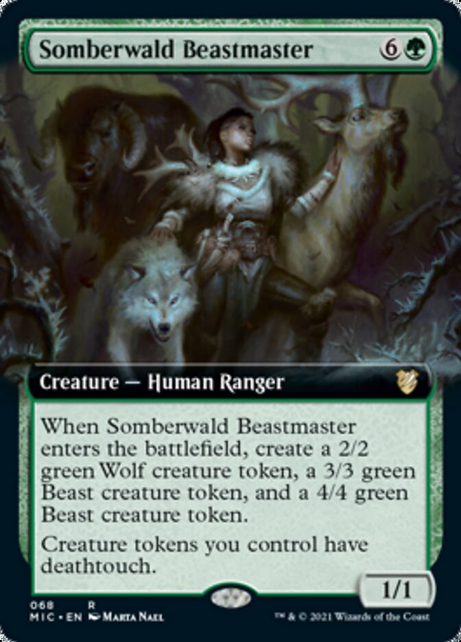 Somberwald Beastmaster (Extended Art) [Innistrad: Midnight Hunt Commander] | L.A. Mood Comics and Games