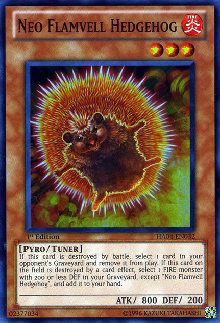 Neo Flamvell Hedgehog [HA04-EN032] Super Rare | L.A. Mood Comics and Games