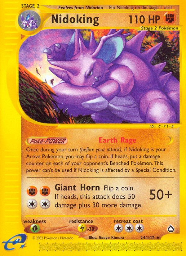 Nidoking (24/147) [Aquapolis] | L.A. Mood Comics and Games