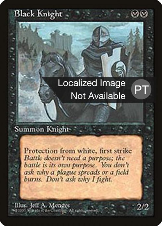 Black Knight [Fourth Edition (Foreign Black Border)] | L.A. Mood Comics and Games