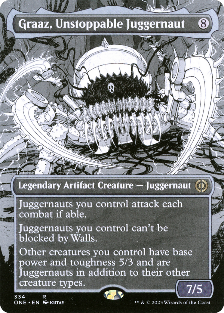 Graaz, Unstoppable Juggernaut (Borderless Manga) [Phyrexia: All Will Be One] | L.A. Mood Comics and Games
