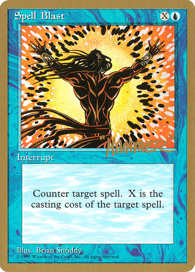 Spell Blast (Shawn "Hammer" Regnier) [Pro Tour Collector Set] | L.A. Mood Comics and Games