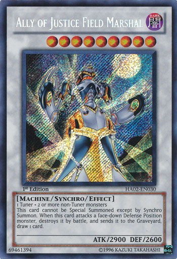 Ally of Justice Field Marshal [HA02-EN030] Secret Rare | L.A. Mood Comics and Games