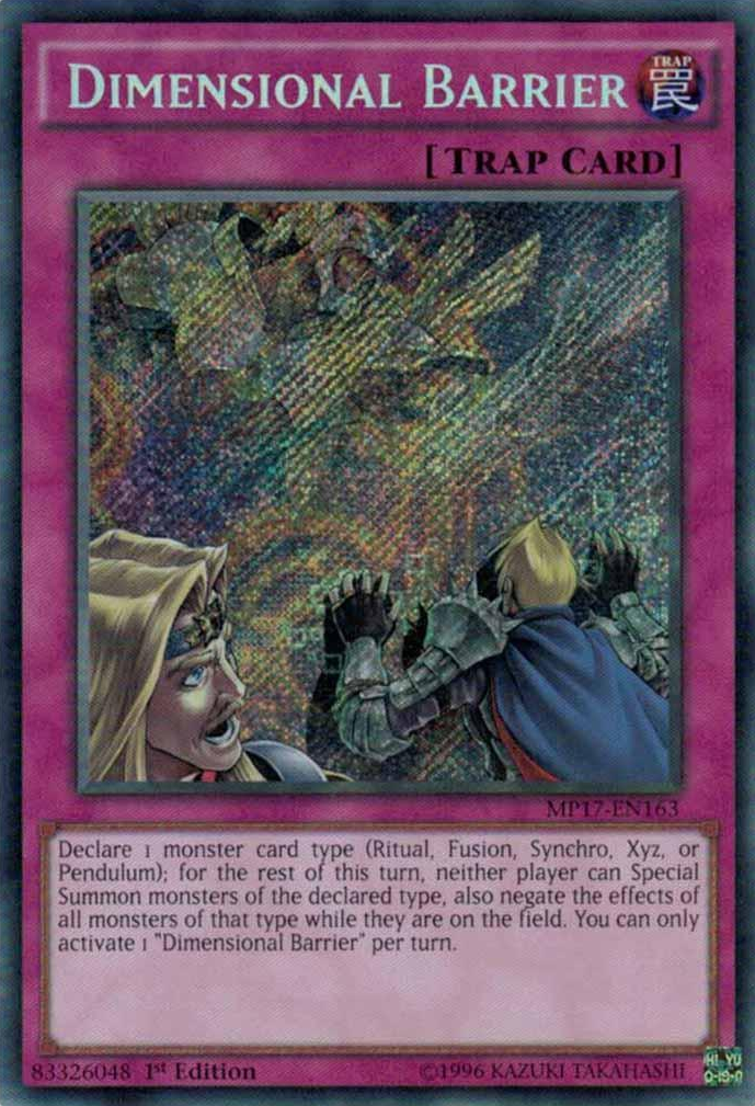 Dimensional Barrier [MP17-EN163] Secret Rare | L.A. Mood Comics and Games